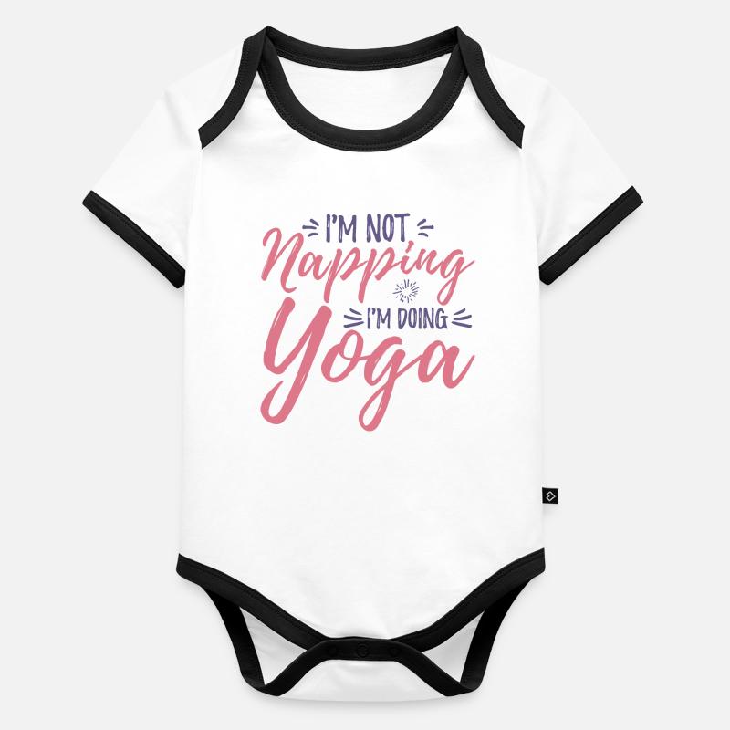 I do yoga Organic Baby Contrasting Bodysuit