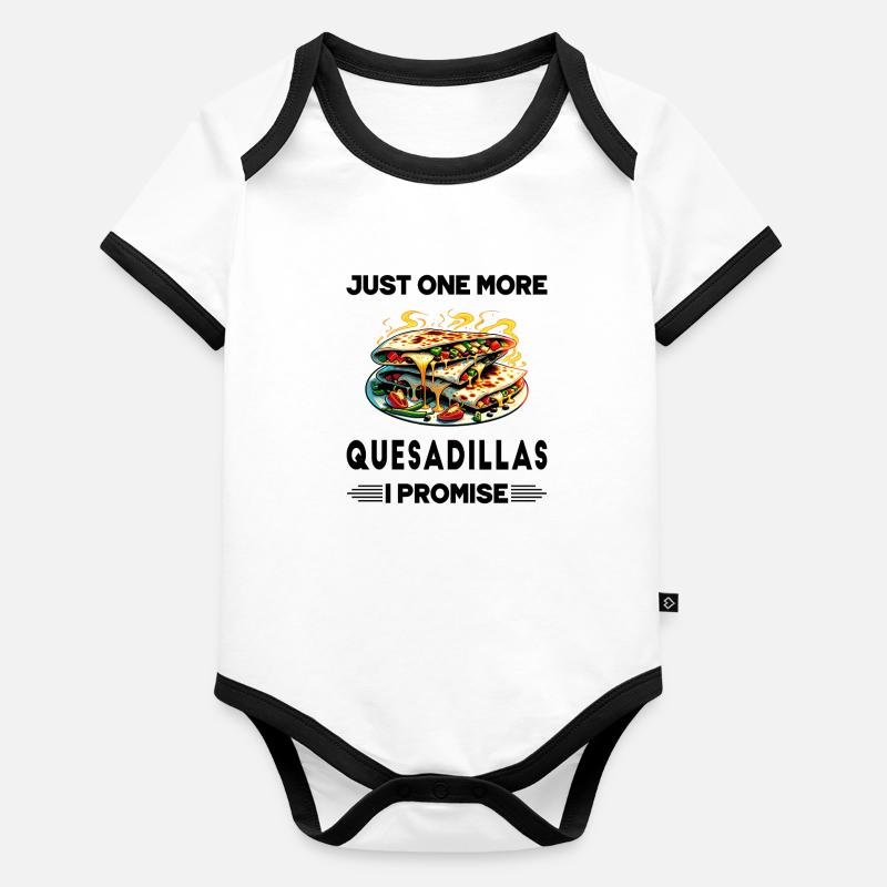 Encore une Quesadillas, c'est promis Body Bébé bio contrasté manches courtes