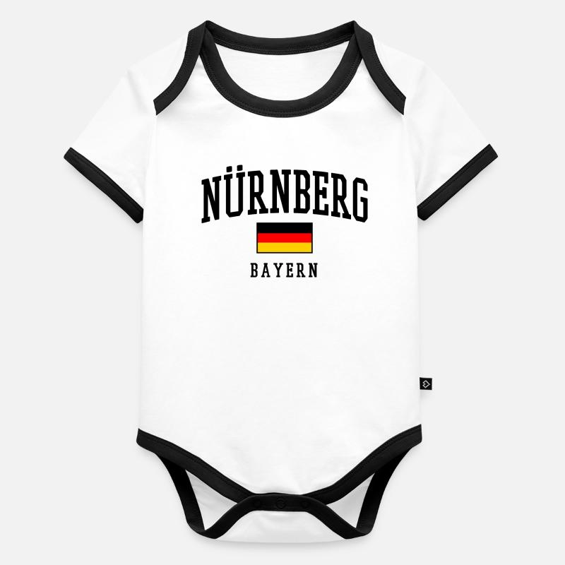 Nuremberg, Germany – Bold & Patriotic Organic Baby Contrasting Bodysuit