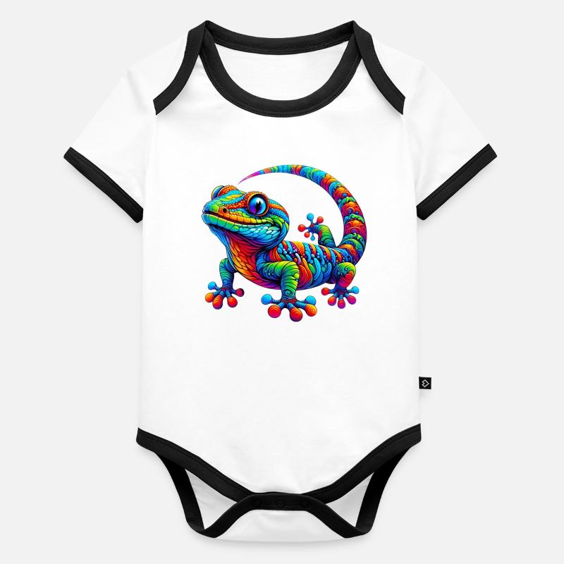 Gecko Organic Baby Contrasting Bodysuit