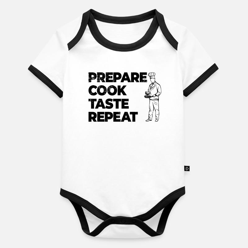 Cooking Motivation Organic Baby Contrasting Bodysuit