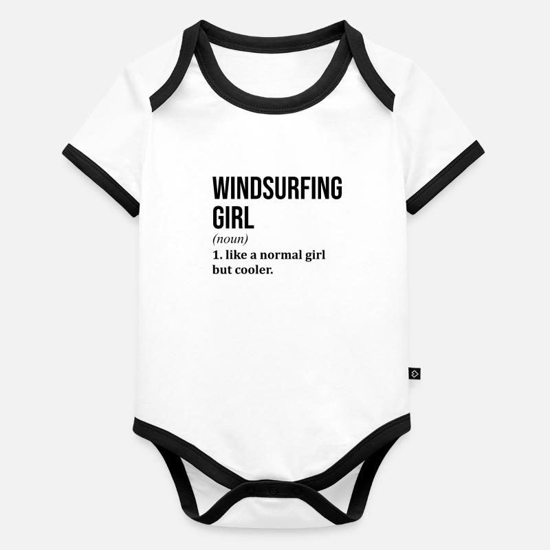 windsurfen Baby Bio-Kurzarm-Kontrastbody