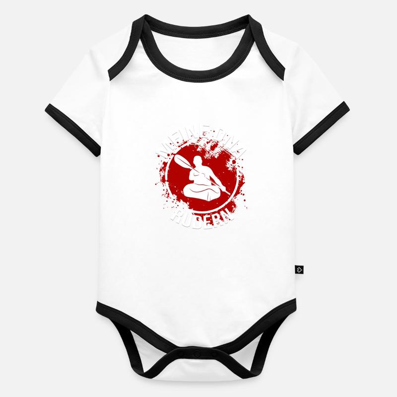 Meine DNA - Rudern Baby Bio-Kurzarm-Kontrastbody