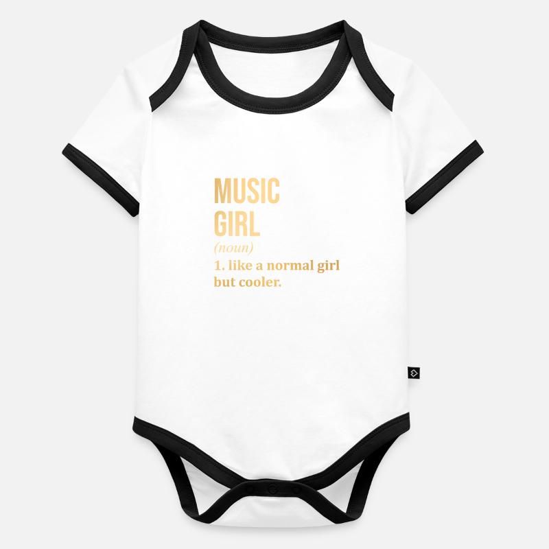 Music Organic Baby Contrasting Bodysuit