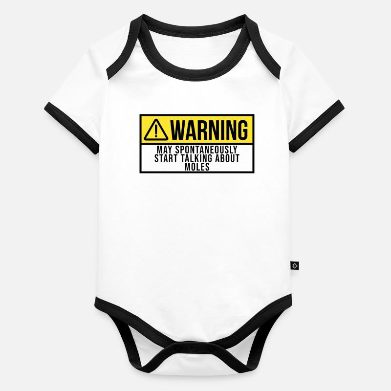 Maulwurf Baby Bio-Kurzarm-Kontrastbody