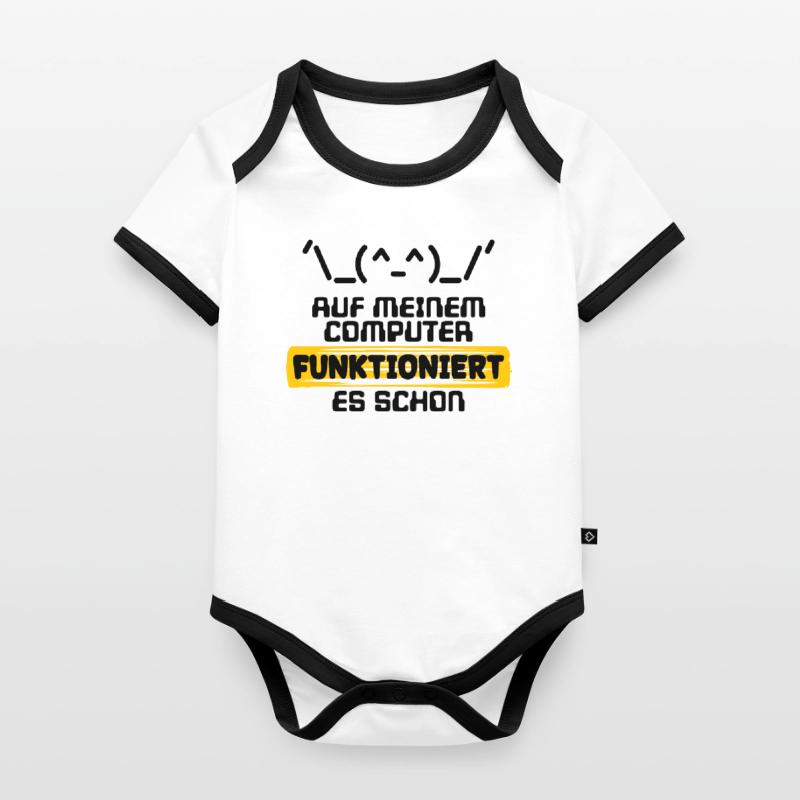 Baby Bio-Kurzarm-Kontrastbody