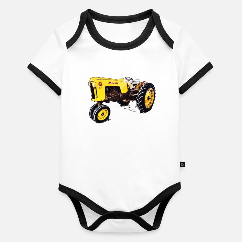 MINNEAPOLIS Traktor 4 STAR Baby Bio-Kurzarm-Kontrastbody