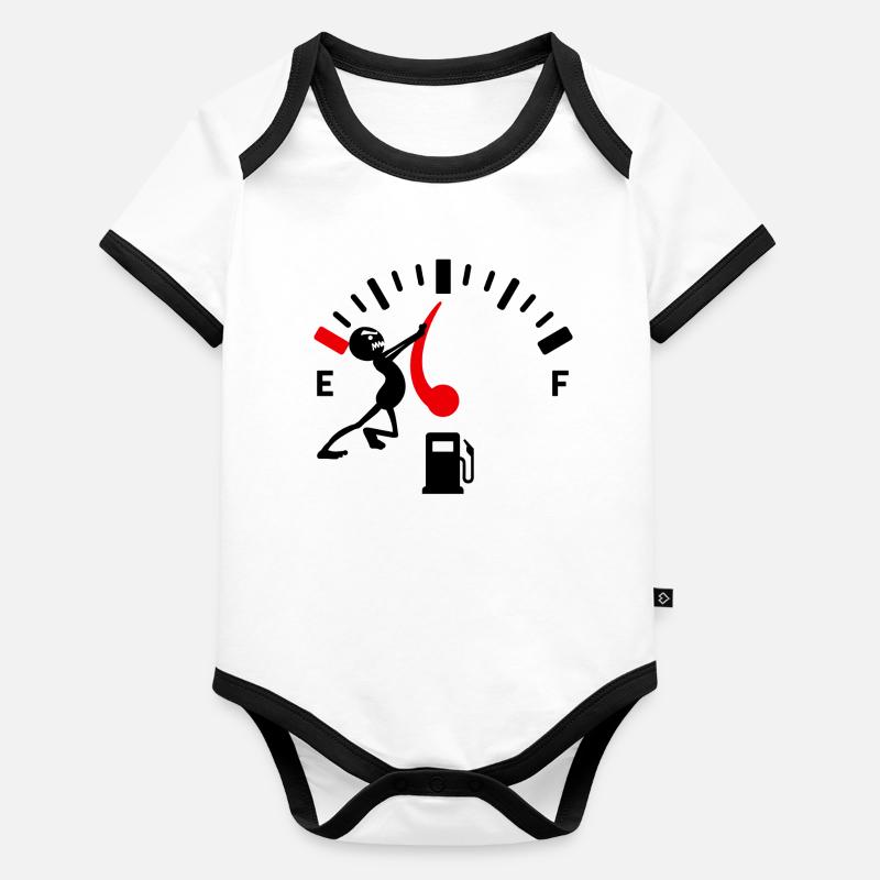 Ravitaillement à la pompe Entraînement électrique Body Bébé bio contrasté manches courtes