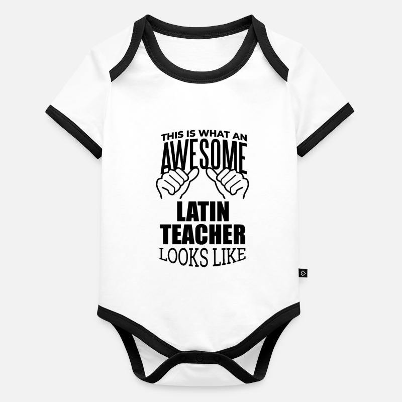 Latin Organic Baby Contrasting Bodysuit