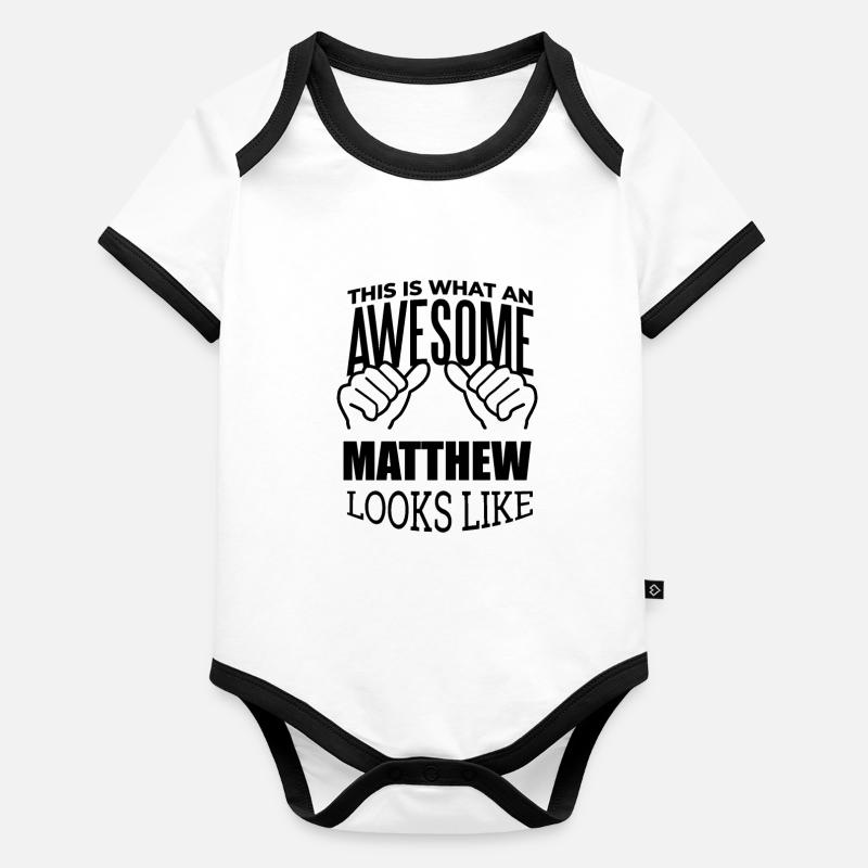 Matthew Organic Baby Contrasting Bodysuit