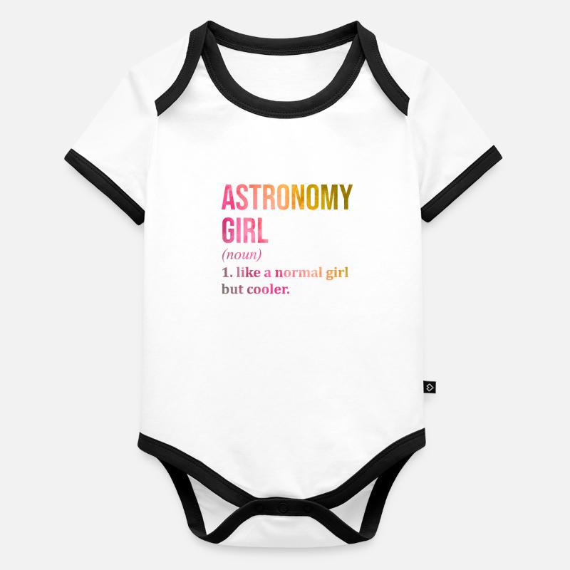 Astronomy Organic Baby Contrasting Bodysuit
