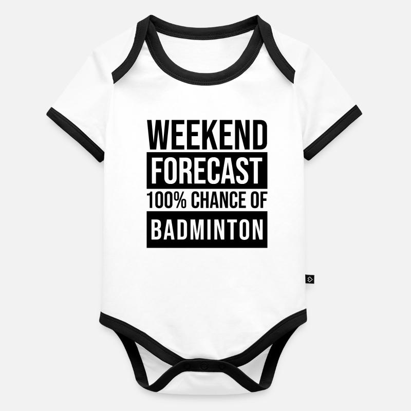 badminton Body Bébé bio contrasté manches courtes
