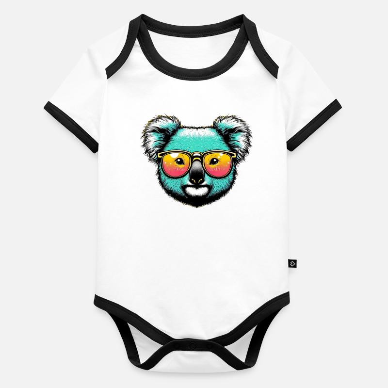 Koala Organic Baby Contrasting Bodysuit