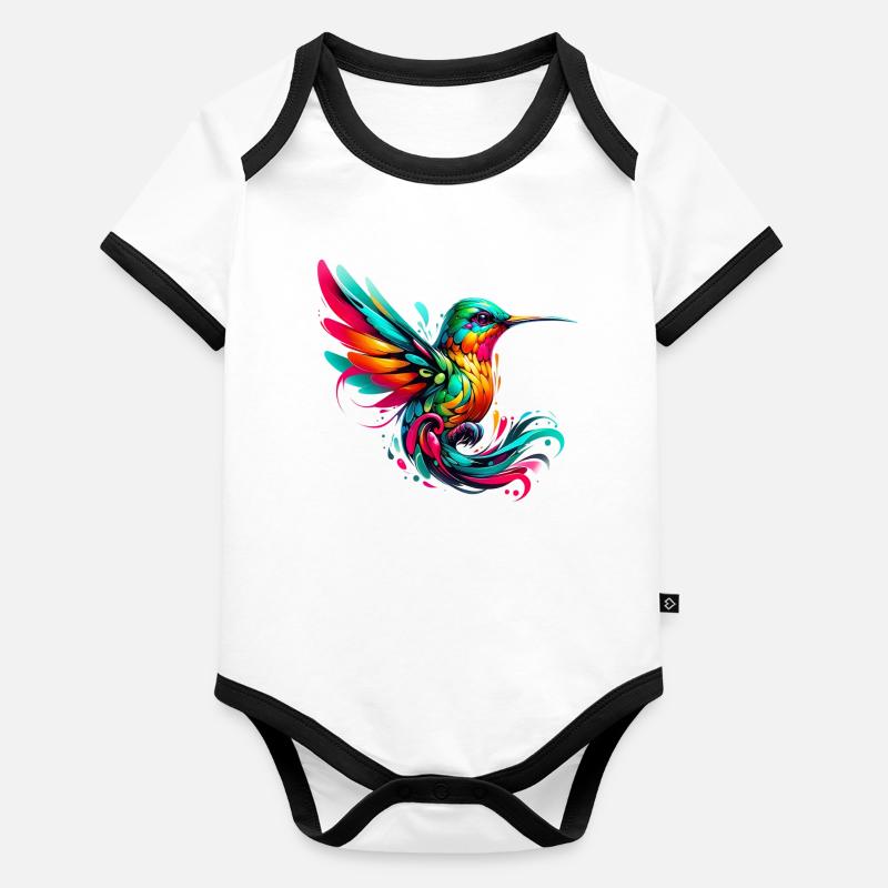 Hummingbird Organic Baby Contrasting Bodysuit