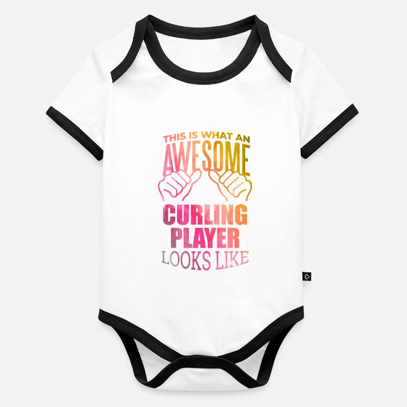 Curling Organic Baby Contrasting Bodysuit