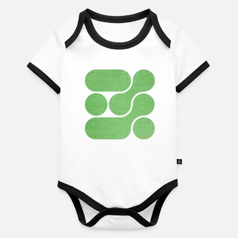 OCHOOO - GREEN Organic Baby Contrasting Bodysuit