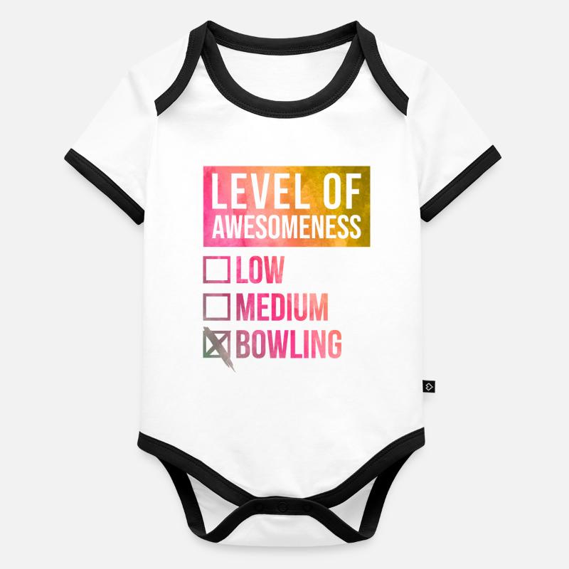 kegeln Baby Bio-Kurzarm-Kontrastbody