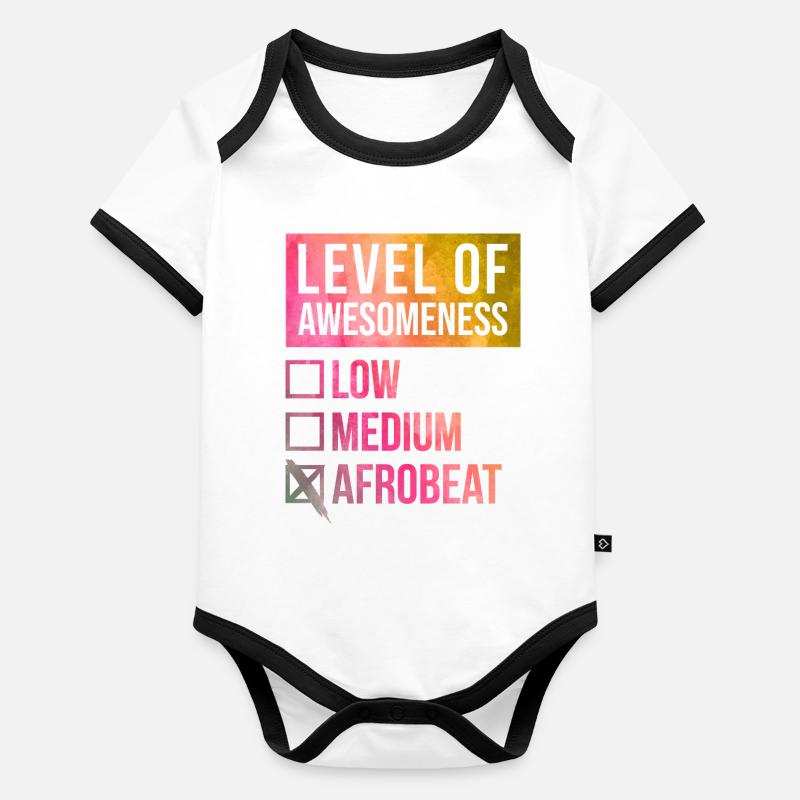 afrobeat Body Bébé bio contrasté manches courtes