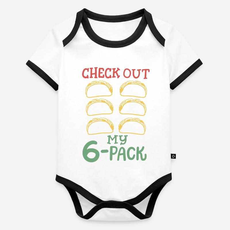 Taco Cinco de Mayo mexikanisch Baby Bio-Kurzarm-Kontrastbody