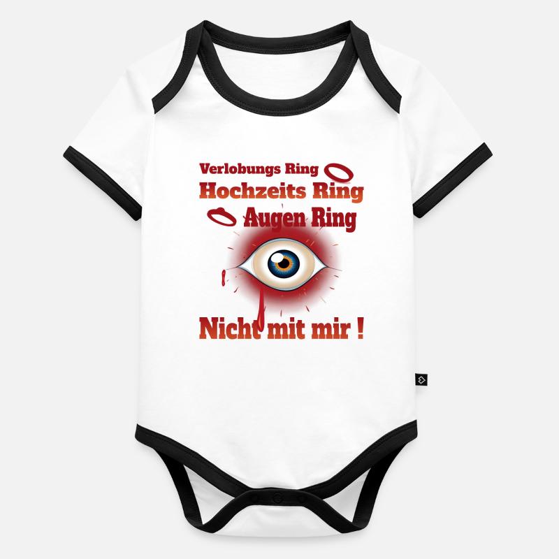 Single Life Organic Baby Contrasting Bodysuit