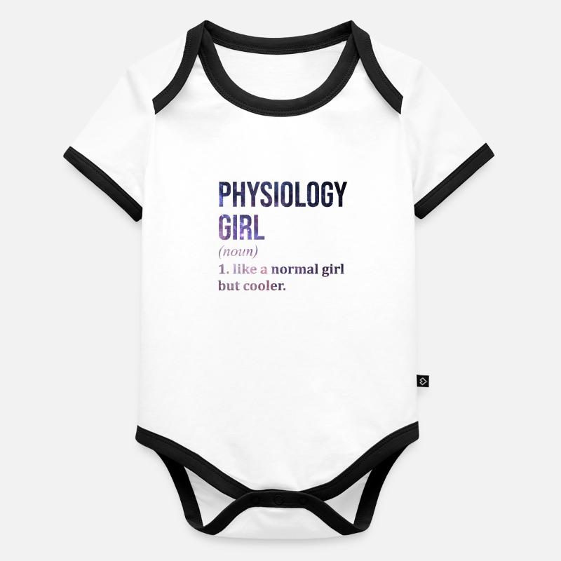 Physiologie Baby Bio-Kurzarm-Kontrastbody