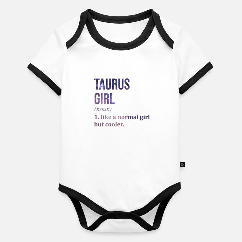 Taurus Organic Baby Contrasting Bodysuit