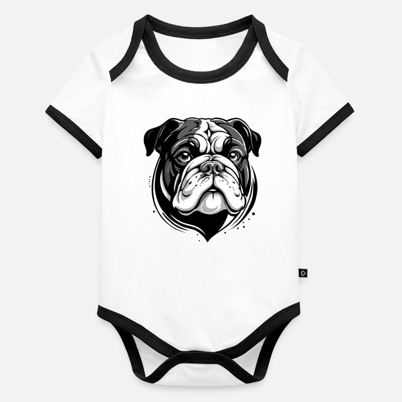 BULLDOG Organic Baby Contrasting Bodysuit