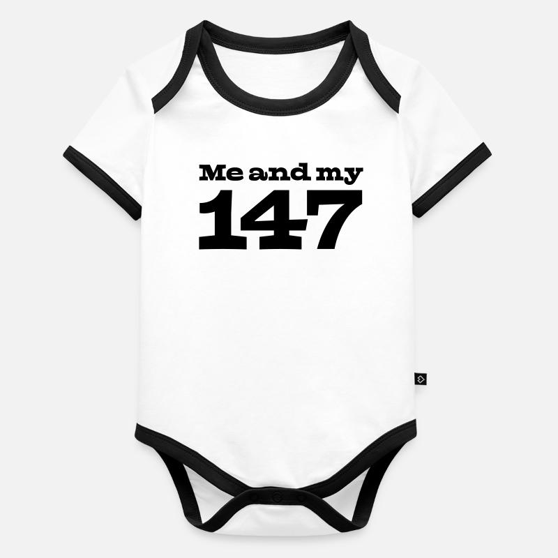 29 Moi et mon 147 Body Bébé bio contrasté manches courtes