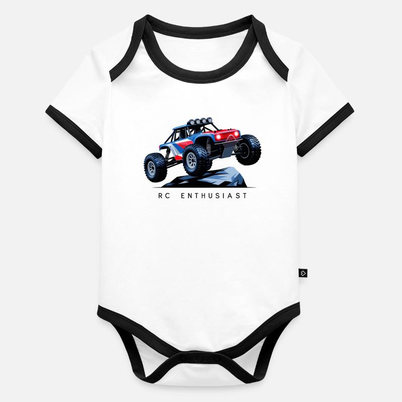 Voiture RC Body Bébé bio contrasté manches courtes