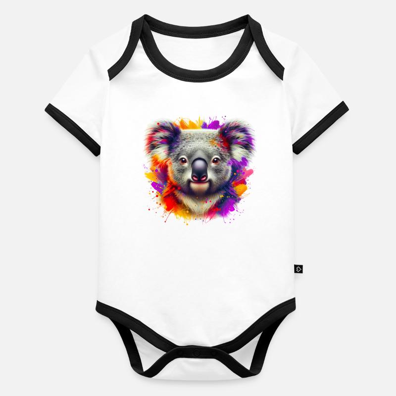 Koala Organic Baby Contrasting Bodysuit