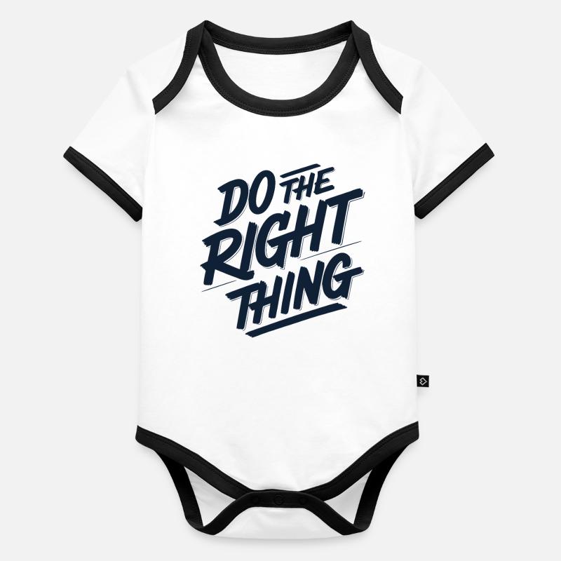 Tu das Richtige 1 Baby Bio-Kurzarm-Kontrastbody