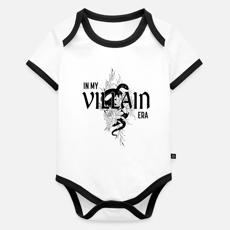 Dungeon Viper – Roulez ou faites-vous mordre Body Bébé bio contrasté manches courtes