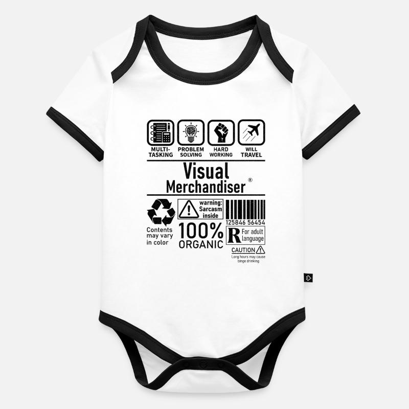 Visual Merchandiser résolution de problèmes multitâches Body Bébé bio contrasté manches courtes