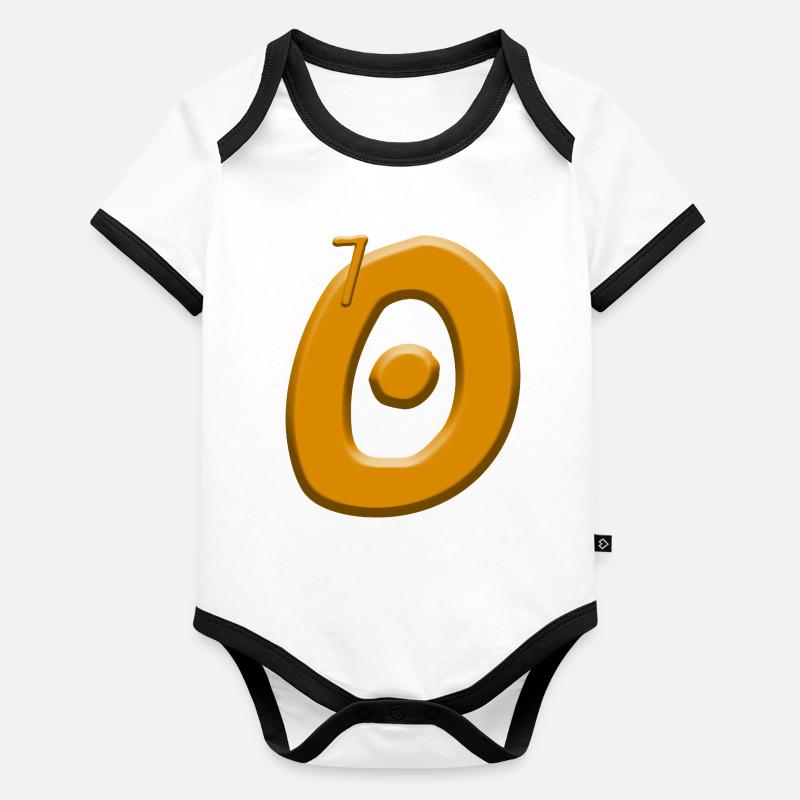 70e anniversaire Body Bébé bio contrasté manches courtes
