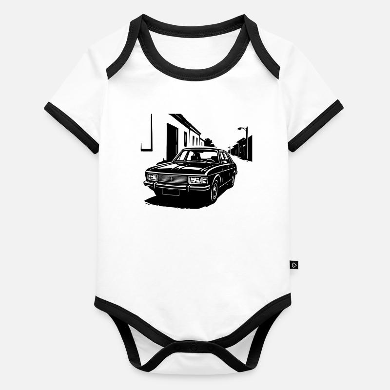 Ostblock Limousinen-Legende Baby Bio-Kurzarm-Kontrastbody