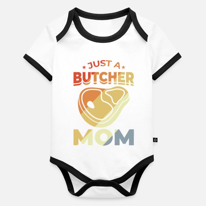 Schlachter Mutter Baby Bio-Kurzarm-Kontrastbody