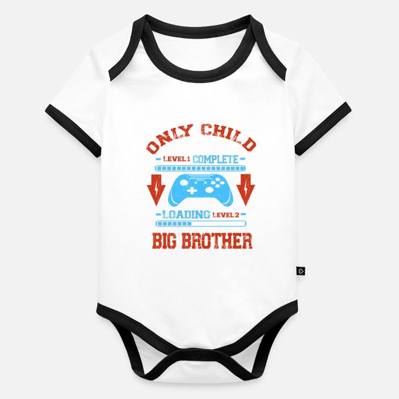 Seul niveau enfant complet - Laoding Level Big Body Bébé bio contrasté manches courtes