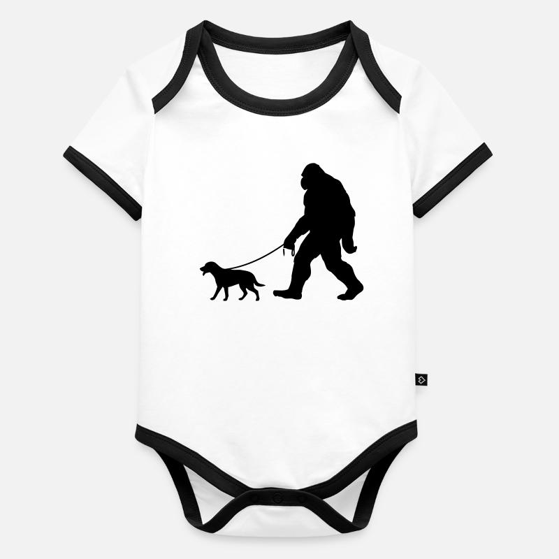 Silhouette Minuit Glow Body Bébé bio contrasté manches courtes