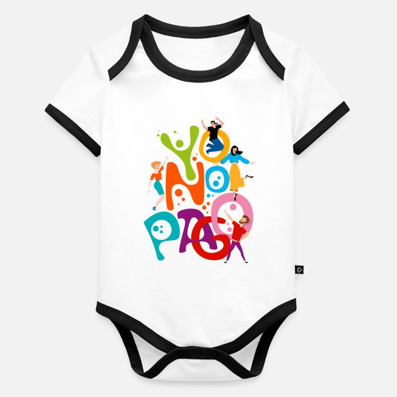 Je ne paie pas Body Bébé bio contrasté manches courtes