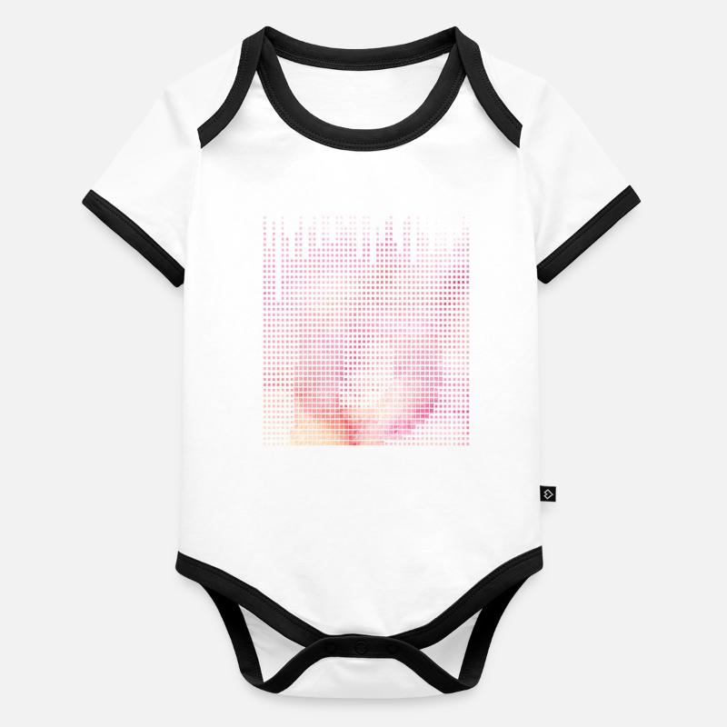 Letter D, Name, der Buchstabe D Baby Bio-Kurzarm-Kontrastbody