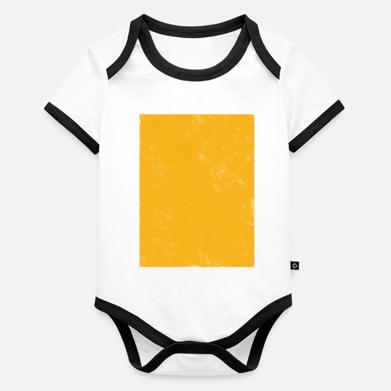 Golden gradient design for elegance Organic Baby Contrasting Bodysuit