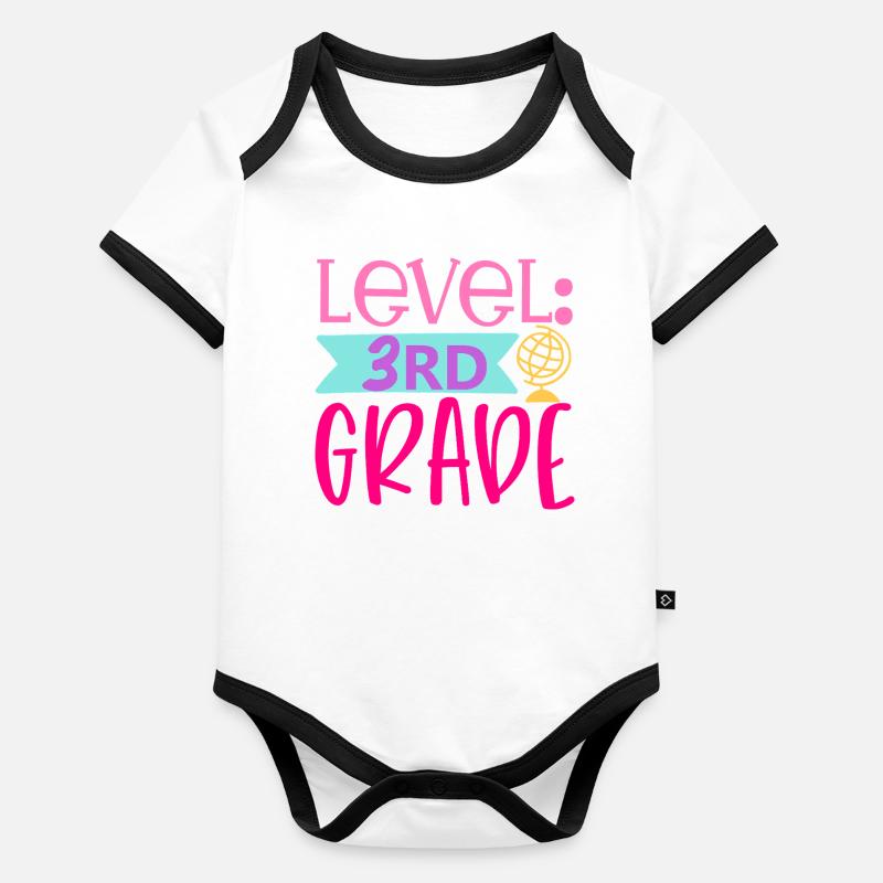 Grade 3 Unlocked – Back to School Organic Baby Contrasting Bodysuit