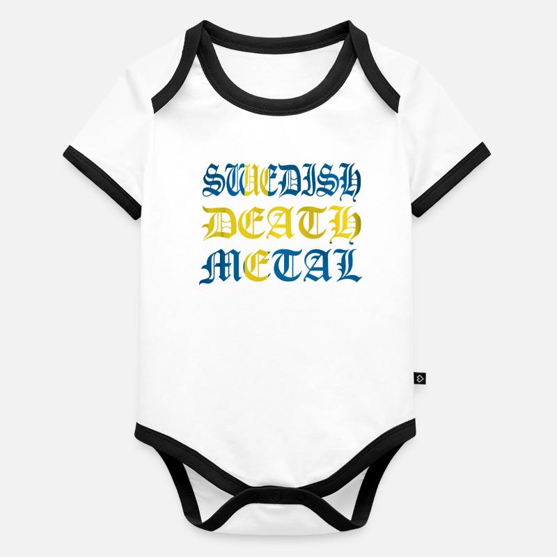 swedish death Organic Baby Contrasting Bodysuit