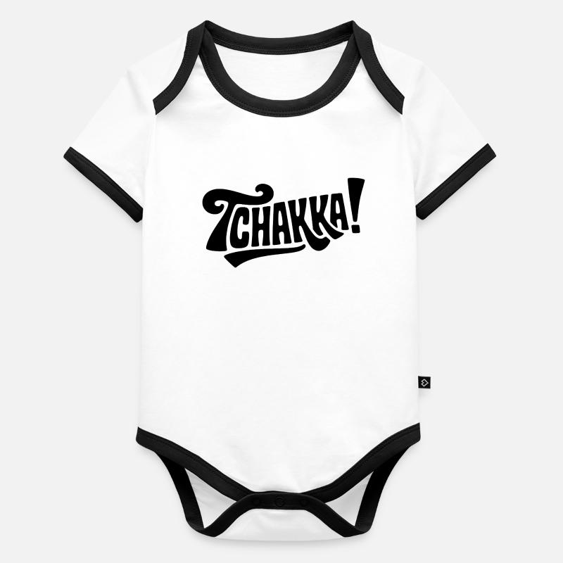 Tschakka Fun Motivations Statement Organic Baby Contrasting Bodysuit
