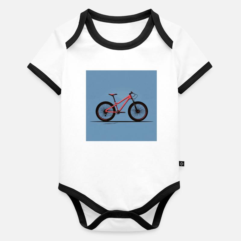 VTT élégant – design minimal Body Bébé bio contrasté manches courtes