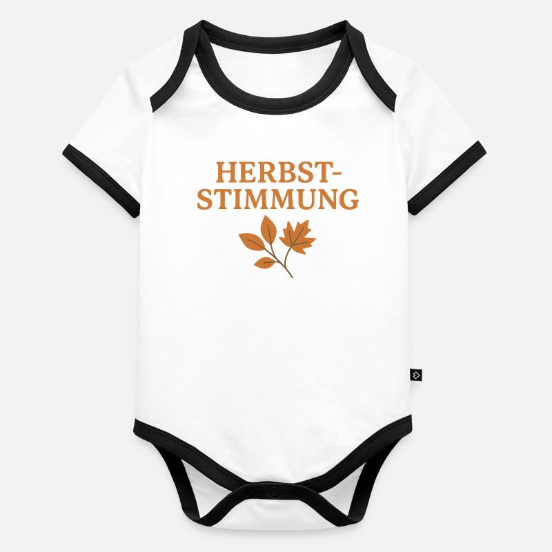 Autumn mood nature design Organic Baby Contrasting Bodysuit