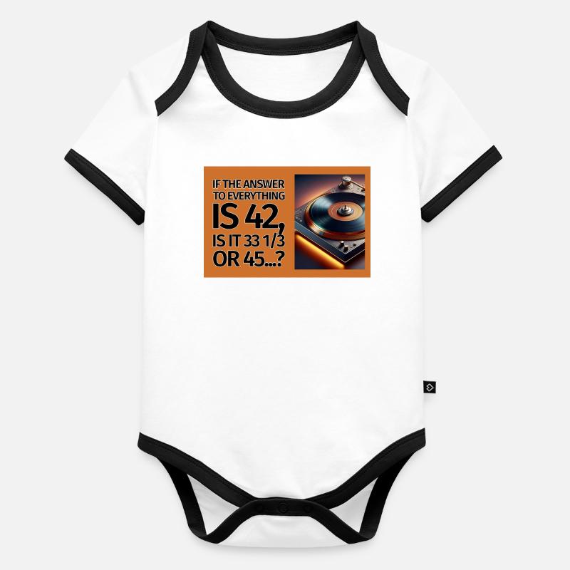 42 is the answer Baby Bio-Kurzarm-Kontrastbody