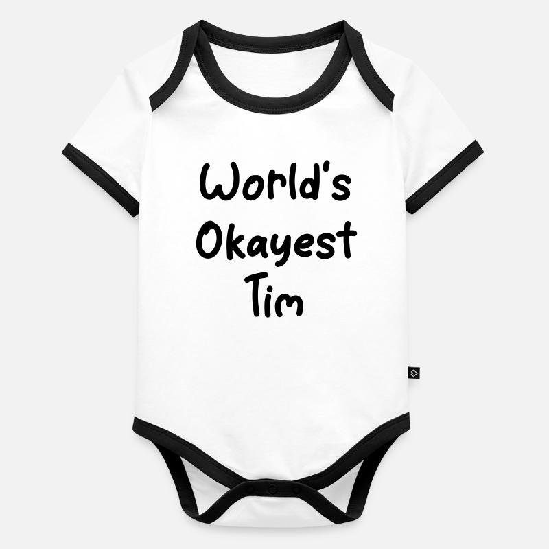 World-s_okayest_Tim Baby Bio-Kurzarm-Kontrastbody