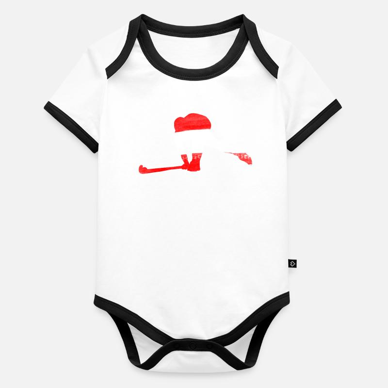 Hockey Austria Organic Baby Contrasting Bodysuit