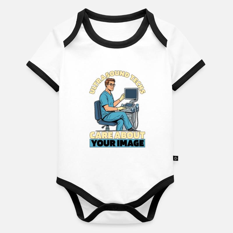 Sonographer Ultrasound Techs Care About Sonography Baby Bio-Kurzarm-Kontrastbody